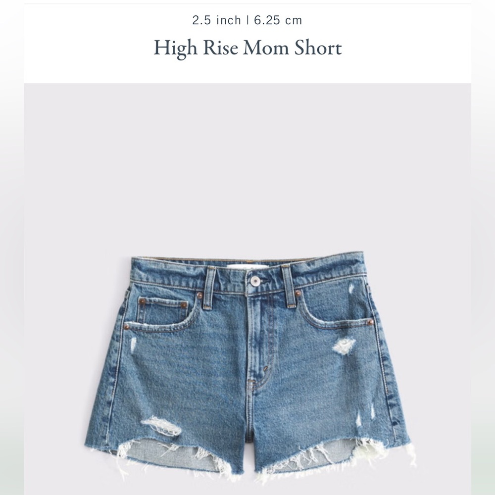 Abercrombie & Fitch High Rise Mom Short - size 22W
